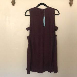 NWT She + Sky Suede Look Dress. Medium